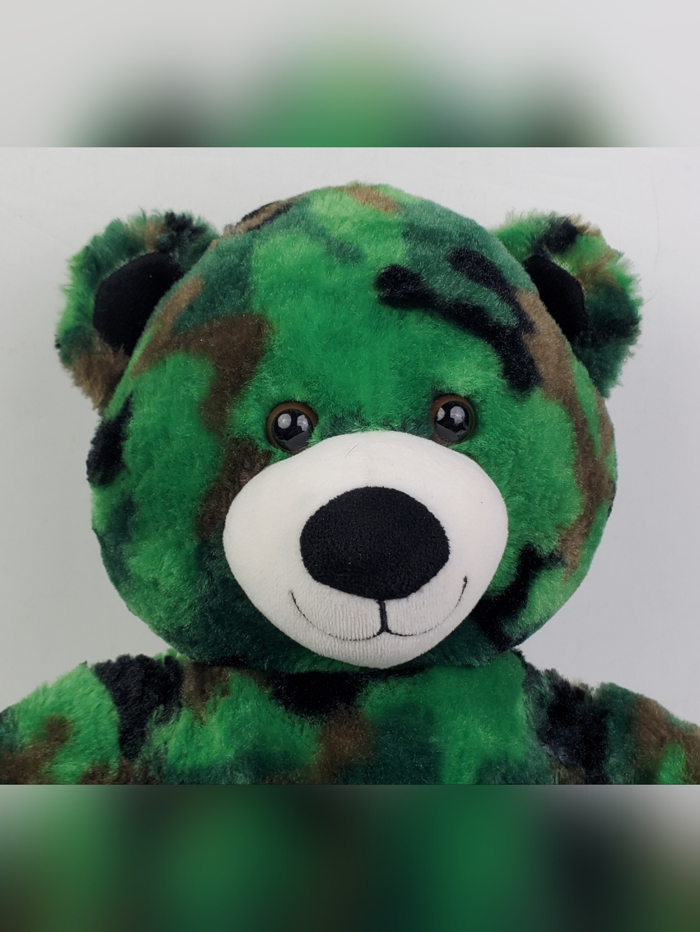 Build-A-Bear BAB 2017 Military Camouflage Camo Bear w/ Army Dress Pants - GUC